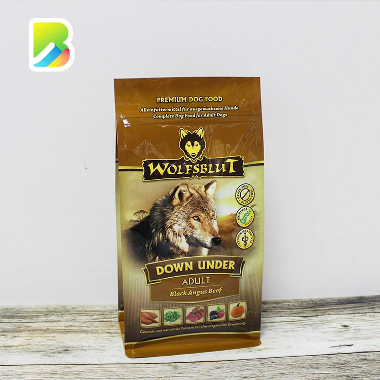 Custom Printed Dog Food Pouch Packaging Plastic Zip Lock Package Snack Pet Treat Food Bag