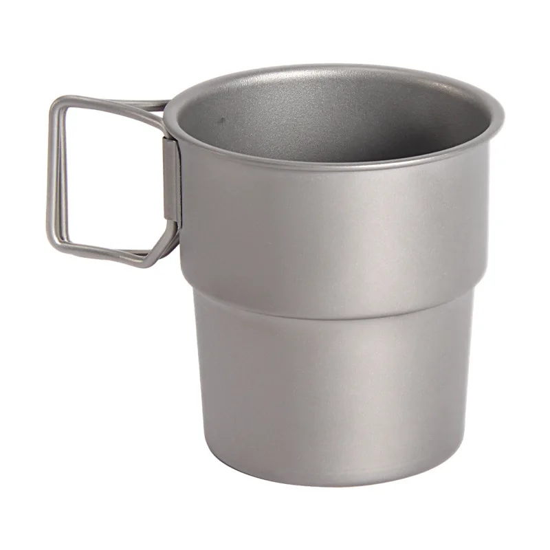 Outdoor camping beer stainless steel water mug 201 double coffee mug