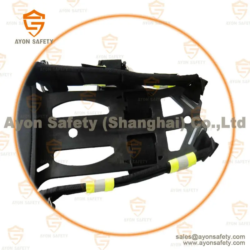 High strength fit well to human fireproof flame-resistance plastics backboard backplate for SCBA set cylinder for firefighting
