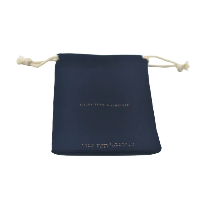 Customized Cotton Twill Drawstring Bag With Custom Logo Drawstring Jewelry Package Bag