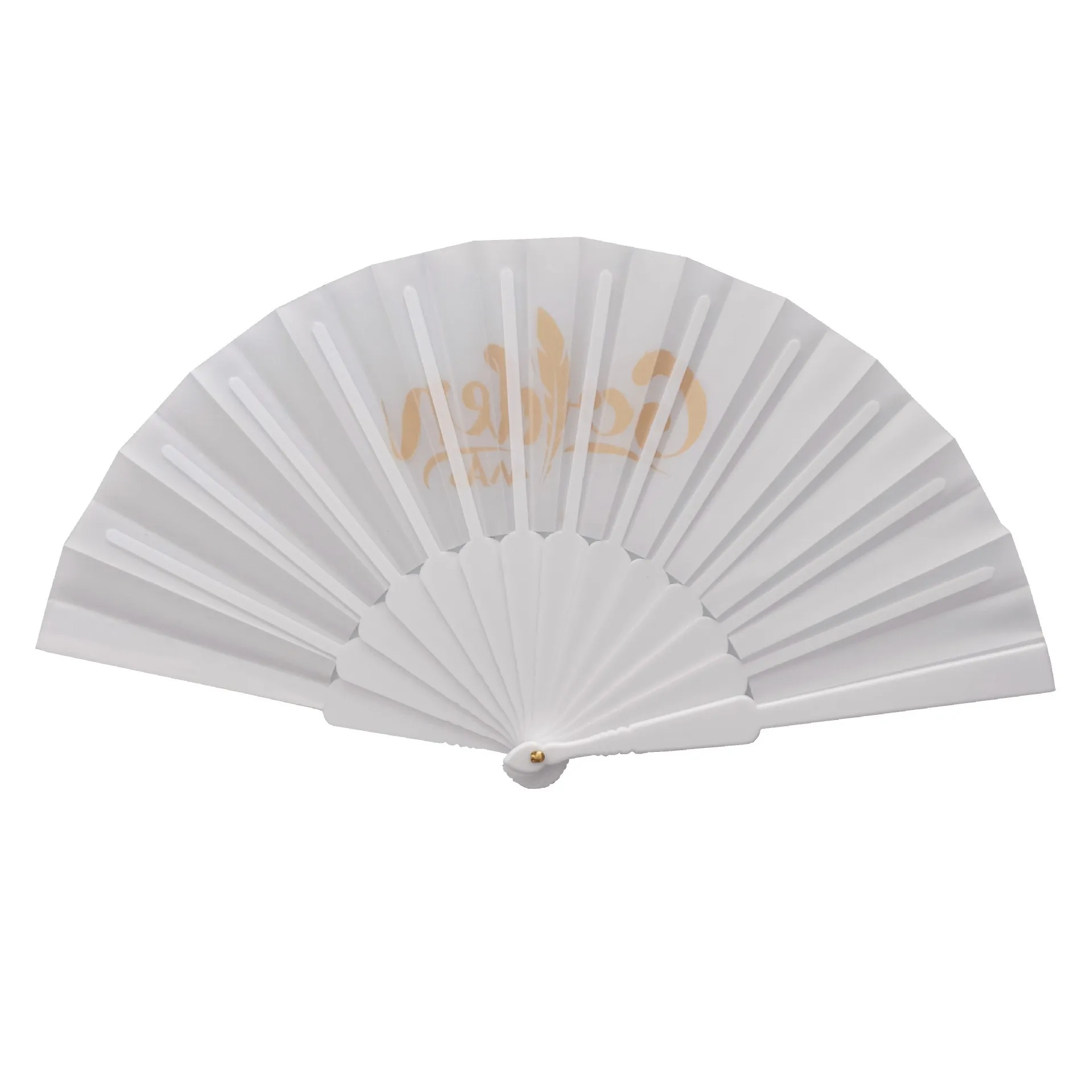 promotional personality Home decorative white paper custom printed UV portable folded plastic rib