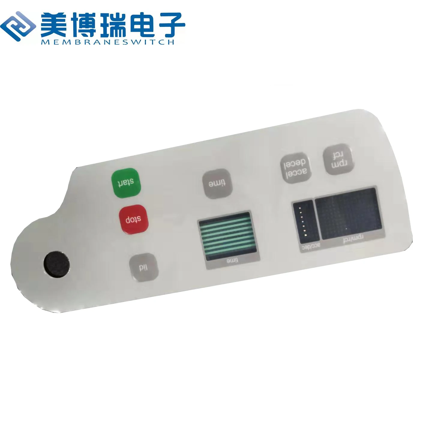 5 Key Membrane Switch 1x5 Matrix Red Yellow Thin Film Button Control Panel Membrane ..