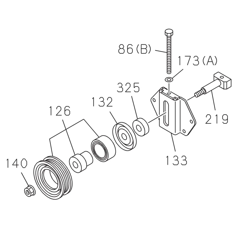 Genuine Excavator Parts Idler Pulley 8943999570 For SH210 SH200 CX210 CX250 LBX210
