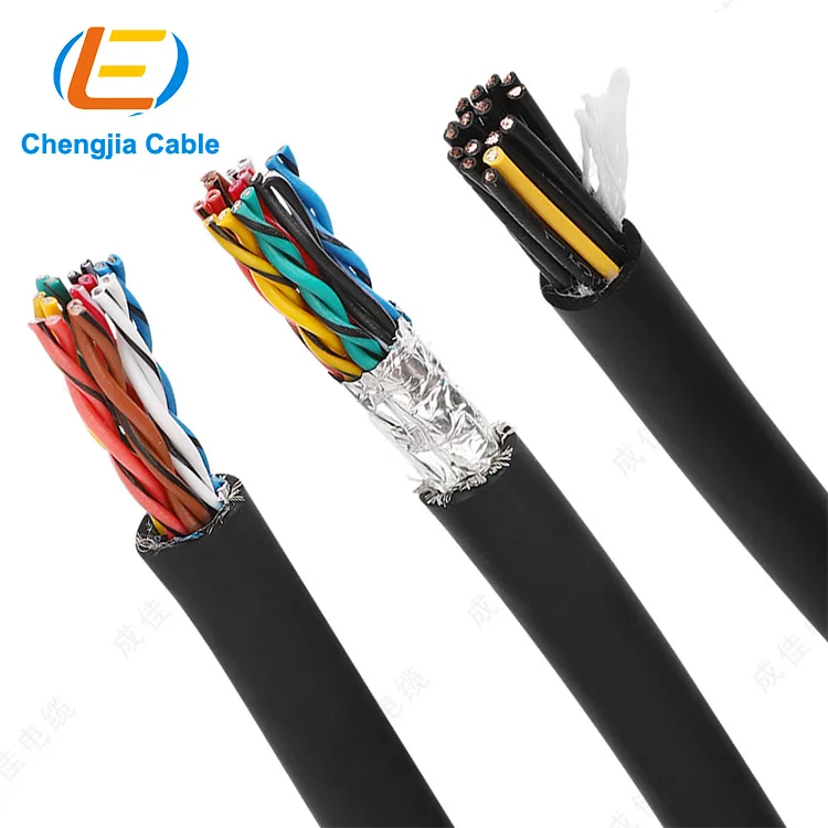 YY02 FLEXIBLE CONTROL RVVP CABLE WITH SHIELDED 0.75/1/1.5/2/2.5mm² available in 2 cores to 50 cores