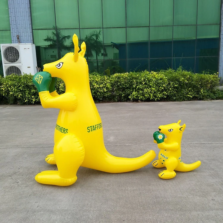FQY Ctue Animal Shaped Inflatables Boxing Kangaroo Toy
