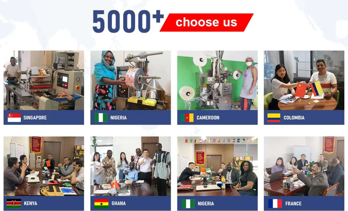 Vertical bucket garlic dumplings fish frozen food snack packing machine