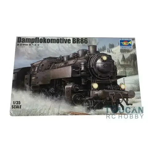 1/35 Scale 00217 Trumpeter WWII German Steam Locomotive BR86 Static Model Kit Display Toys for Boys Birthday Gift TH05313