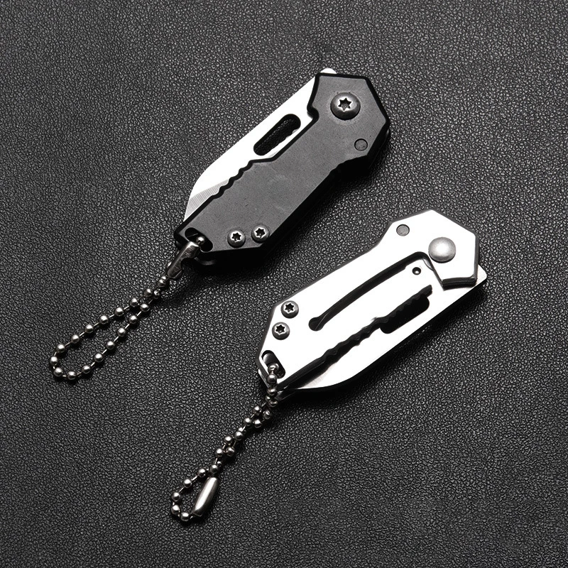 High Quality Hardness Stainless Steel Self Defense Keychain With Pocket Knife