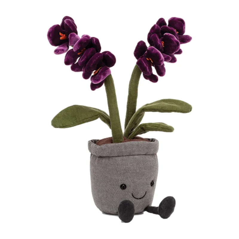 25cm  Custom Simulation Tulip Plants Plush Stuffed Toys Creative Potted Flowers Pillow Soft Doll For Girls Kids Birthday Gift