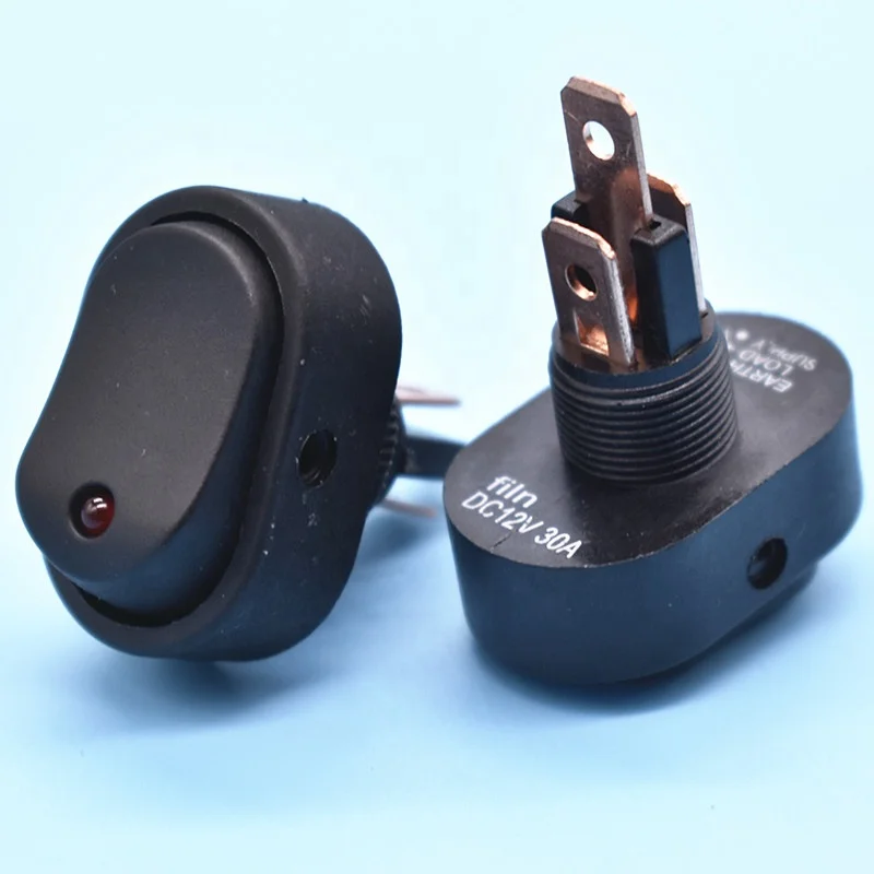 China 30A Rocker Switch Round 12V On-Off Spst Push Button Switch