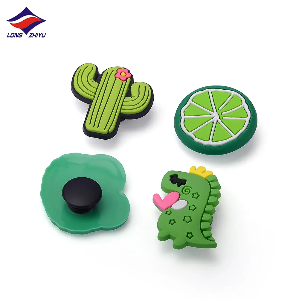 Custom Plants Fruits Animals Shoe Ornaments PVC Clog Decoration 3D Shoes Accessories Shoe Charm