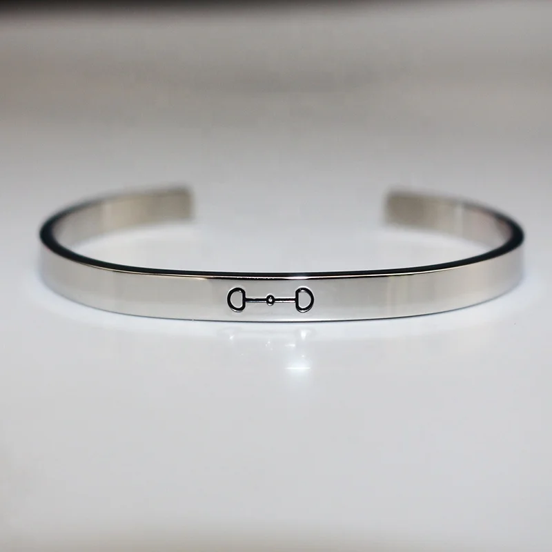 Custom Daily Reminder Personalized Mantra  Engraving Band Bracelet Custom Gift For Friend Family Love Women Graduation Gift