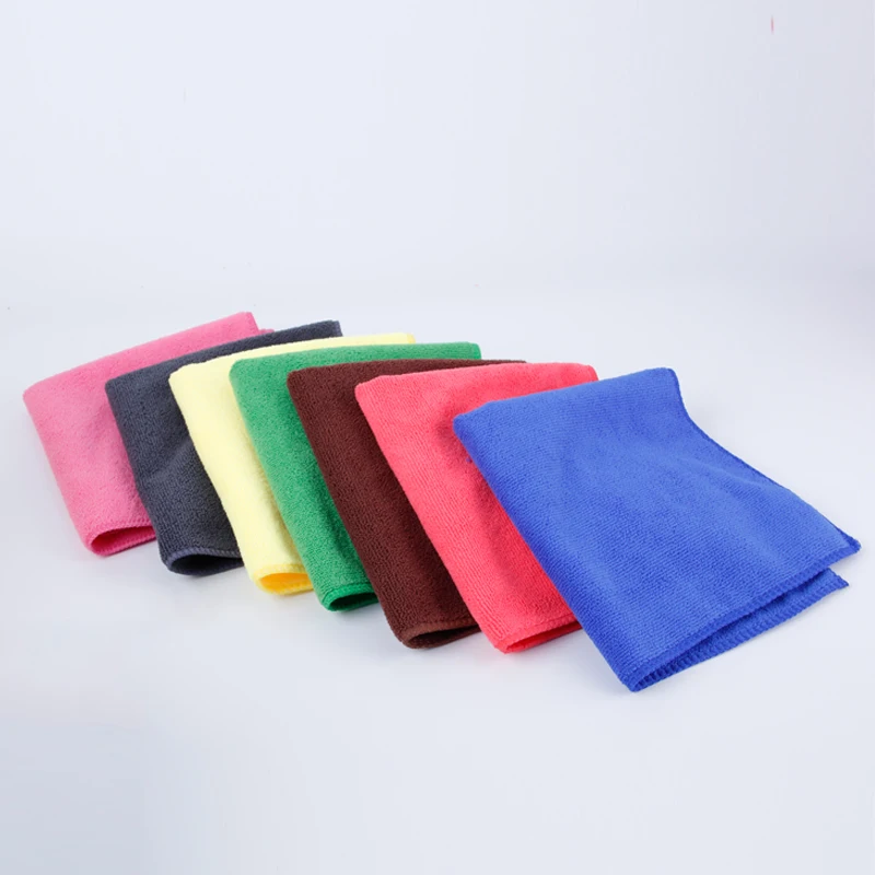 40x40cm Wholesale Colorful Car Detailing 100% Microfiber Micro Fiber Car Cleaning Cloth Microfiber Towels