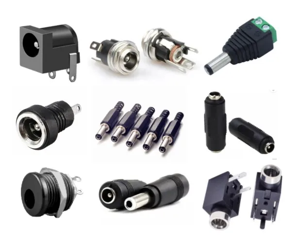 Low Voltage Vertical 3 Pin Mini DC Power Jack Socket 0.5A Black Connector