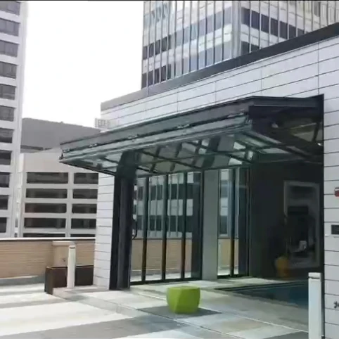 Deda Commercial Grade Glass Bi Folding Garage Doors Of Aluminum In China