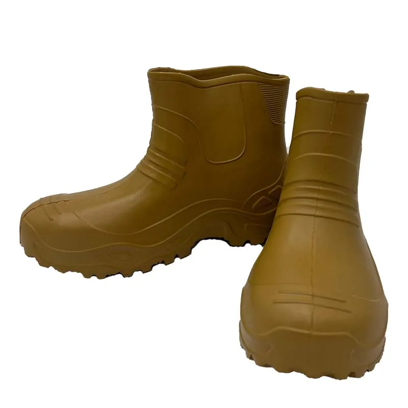 High-Performance ankle anti oil safety work shoes lightweight eva rain boots for men women