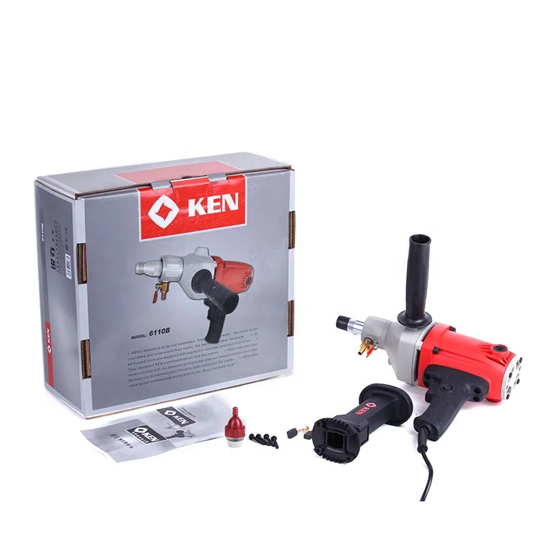 Hot sale KEN 1400W 110mm Red Diamond Core Drill Professional Electric Drill Safe Reliable Power Tools Machine