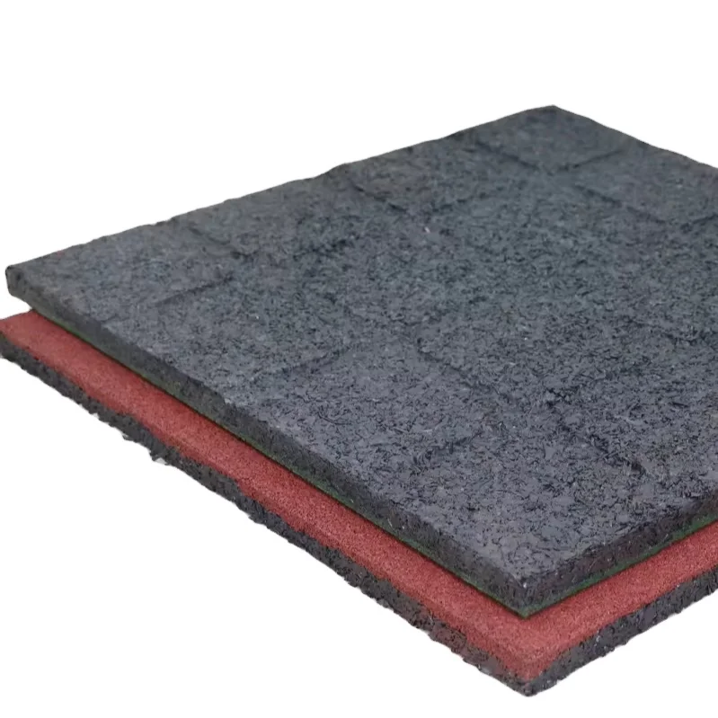 Rubber tile for sports protection, anti-slip, shock-absorbing and sound-absorbing rubber carpet