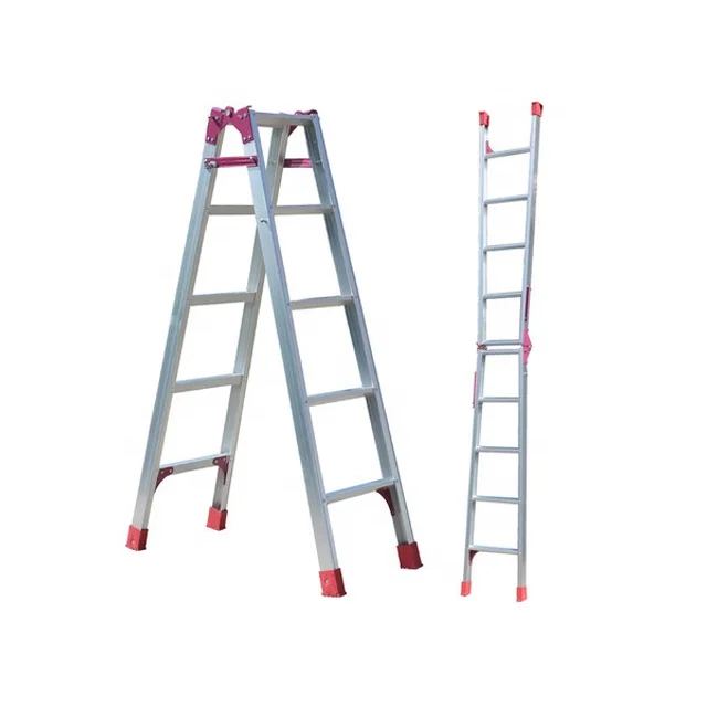 Aluminum Extension Ladder Folding Step Ladder Stable Multifunctional Aluminum Ladder
