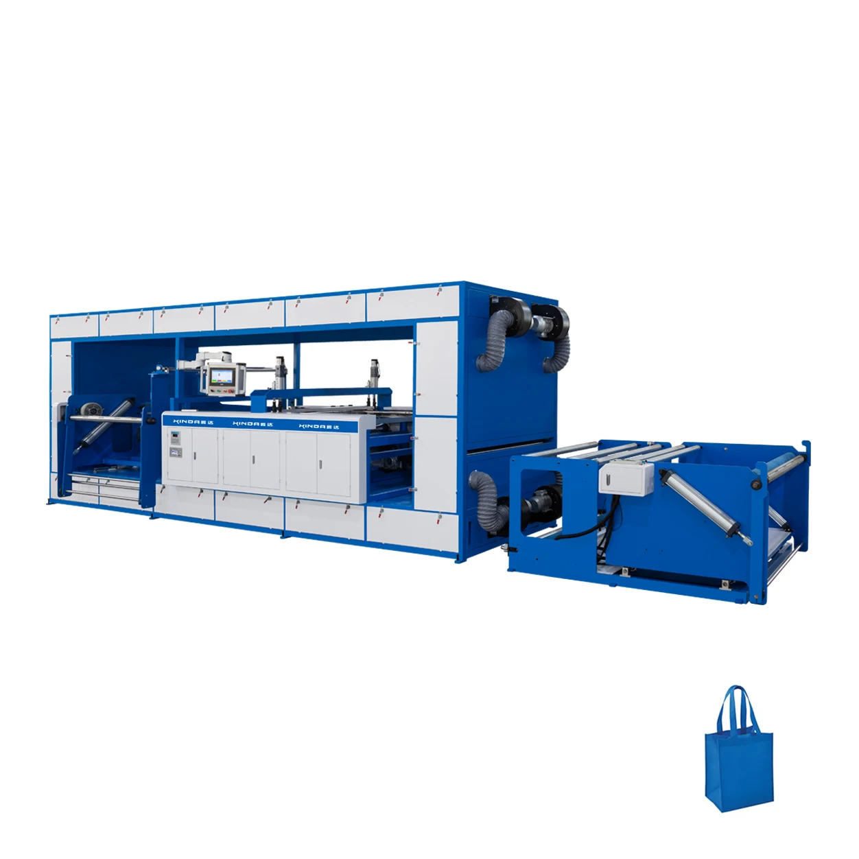 Speed 2000-3500m/hour High Speed Single Color PP Non Woven Fabric Roll Silk Screen Printing Machine Press