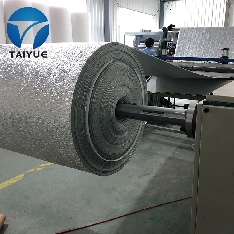 Both side aluminium face thermal insulation reflective foil pe foam insulation for roof/wall