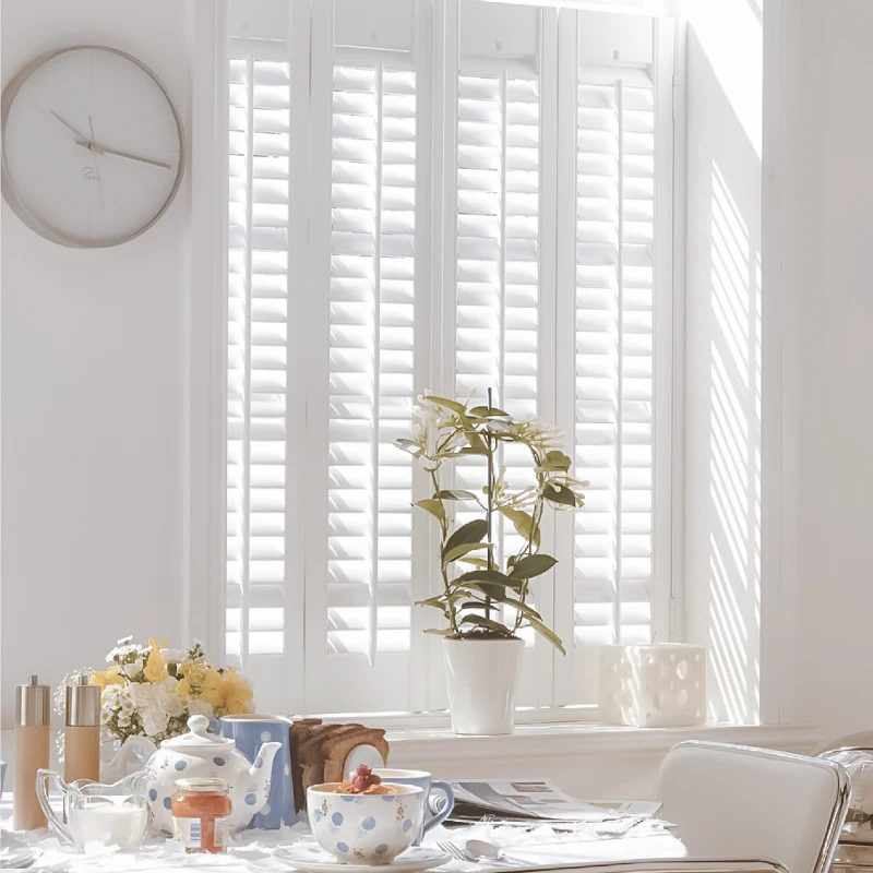 Good Price Pvc Louvered Doors Interior Pvc Bifold Plantation Shutters Hollow Louver Shutter Window