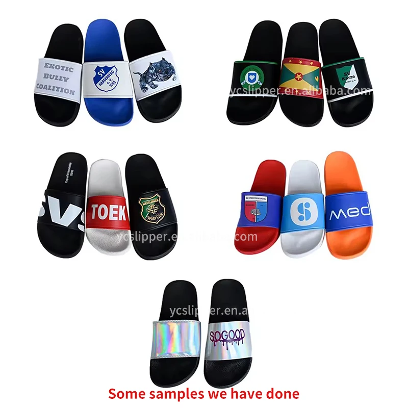 New designer most comfortable sneakers slippers for men sublimation printed custom slides slipper footwear