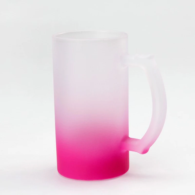 16 OZ  best Seller  Printed  Color Bottom Gradient Wine Sublimation Tumbler Beer Cups Coffee Cups