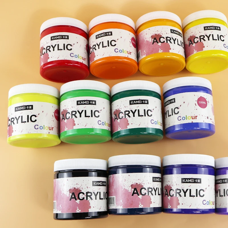 Wholesale professional 500ml artist acrylic paint set art supplies
