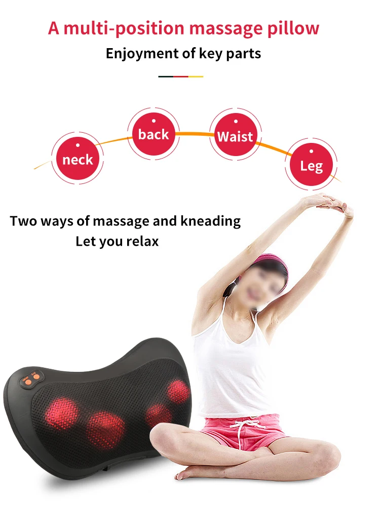 Горячая продажа, уход за волосами, уход за волосами, массажная подушка 2019 смарт с двойным рядом пуговиц для шеи и плеч массажер китайский шеи andback массажер