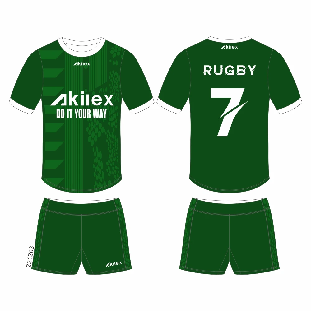 China Manufactory Custom Sublimation Low MOQ High Quality Rugby Polo Rugby Uniform Rugby Union Jerseys