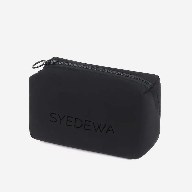 2021 Wholesale Zipper Neoprene Diving Material Cosmetic Neoprene Pouch Bag Accept Custom Printing