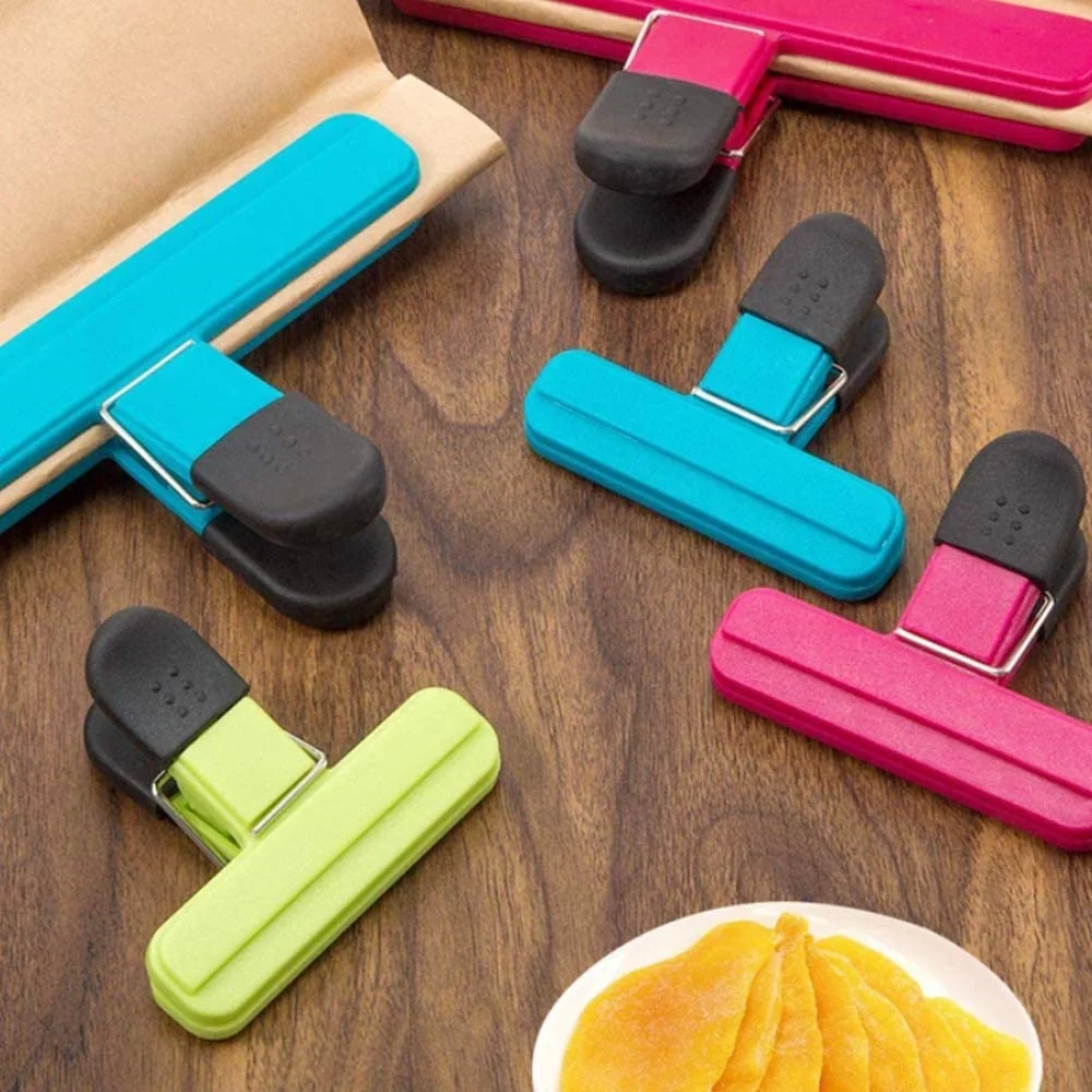 Heavy Duty Chip Bag Clips Food Clips Bag Sealing Clips Plastic Air Tight Seal Grip for Crisp Coffee Snacks Bagged Food