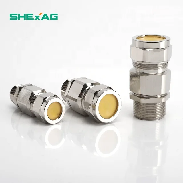 Cable gland for electrical industry Waterproof   Single compression explosion proof armored cable glands suppliers