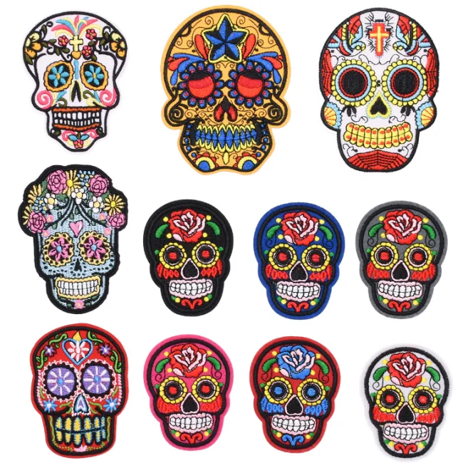 Different peking opera embroidered iron on patches embroidery patches for clothing