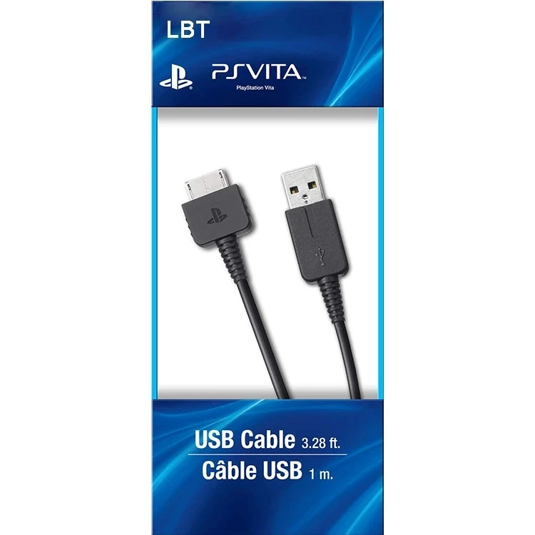 Высококачественный 1 2 м длинный USB-кабель для зарядки Vita