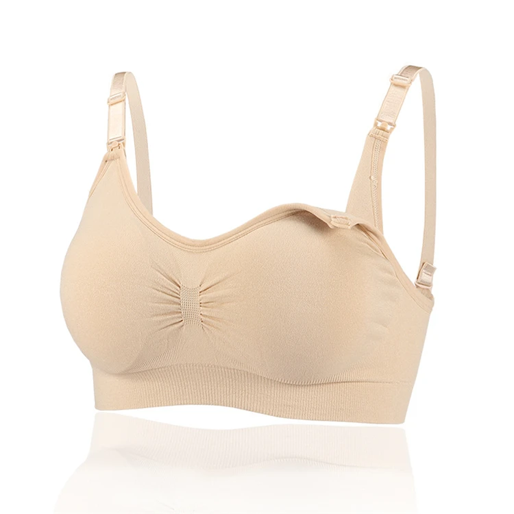 
Anti Sagging Lightweight Pregnancy Bras Wire Free Breastfeeding Bra Seamless Nursing Maternity Sports Bras 