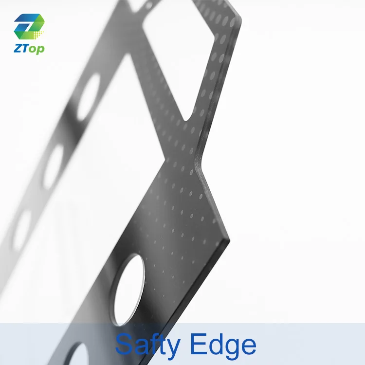 Irregular AR AG Coating Tempered Glass Screen Printing With Hole For LCD OLED TFT Electronic Display