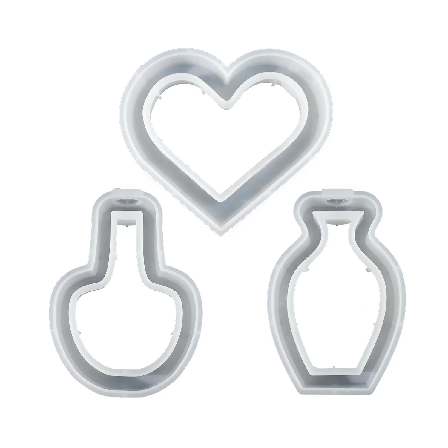 Фабрика DLR1357 оптовая продажа Высокие линзы эпоксидные кристаллические вазы Гидропонные растения с пробиркой силиконовые формы