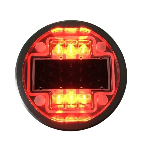 Pedestrian Crossing Solar Road Cat Eyes Waterproof IP68 Aluminum Embedded in Pavement Markers Aluminum embedded Solar Road Stud