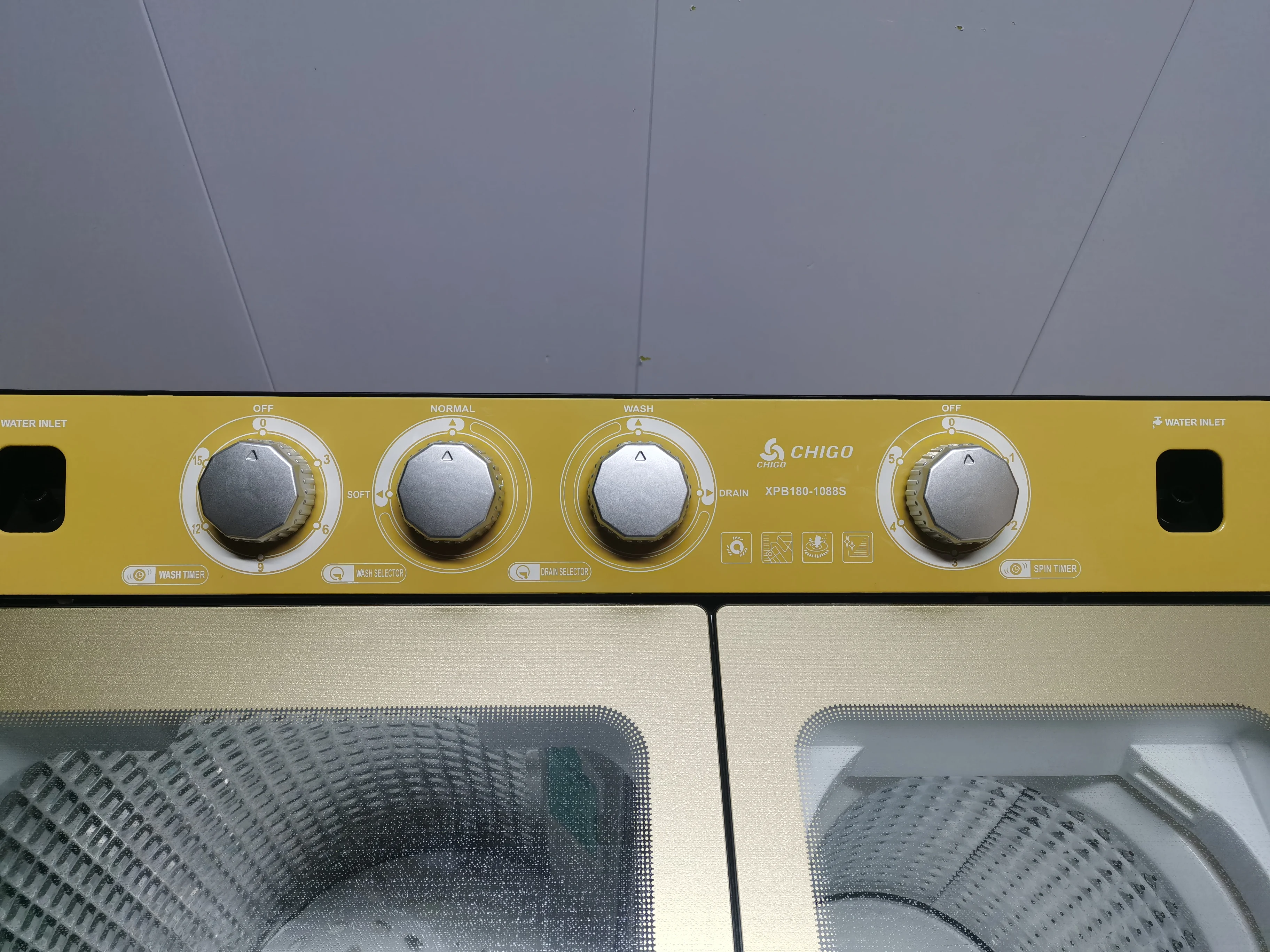 Hot item 18kg double bucket English version washing machine, large capacity washing and dehydration