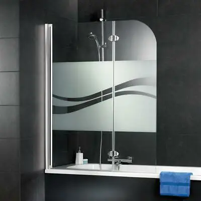 Shower screen on bathtub edge tempered glass hot selling