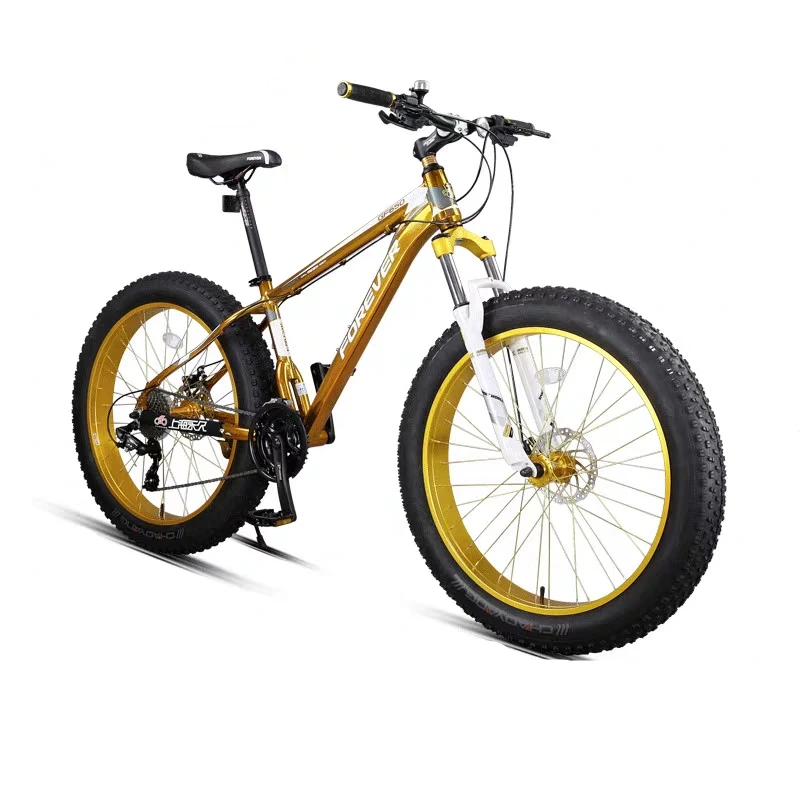 china forever 27 speed 20x4.0 tire fat bike suspension fork mountain bicycle