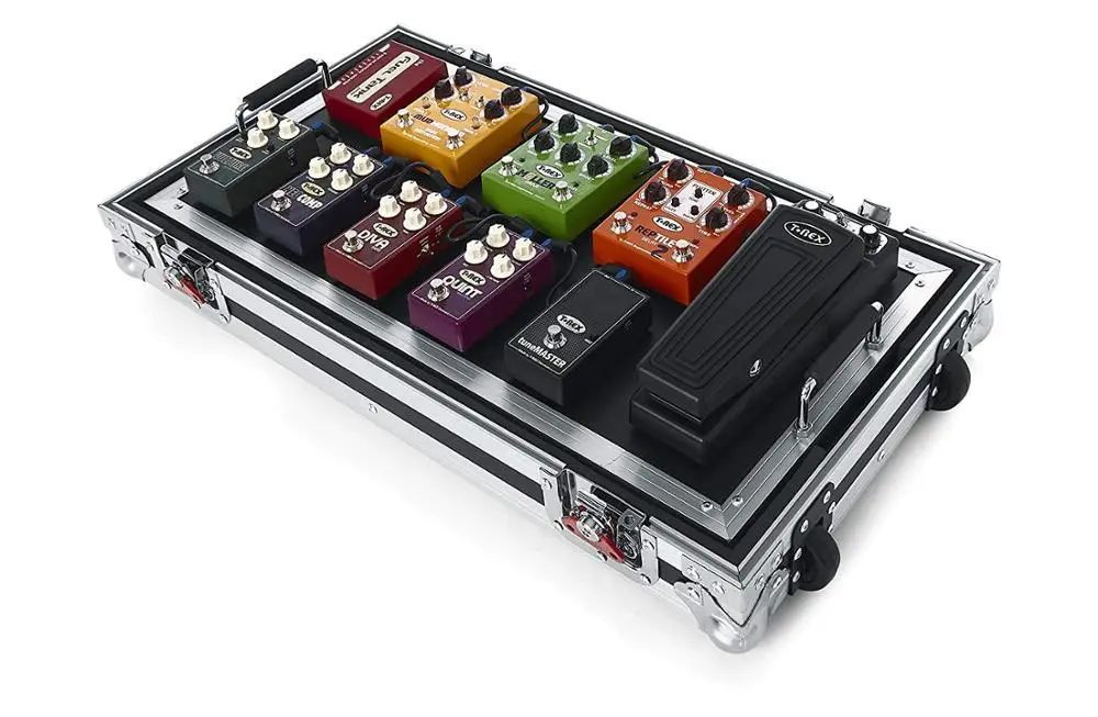 Guitar Effect Pedals PEDALBOARD Large Tour-grade Pedal Board Case Aluminum SGS Tool Case Plastic Stereo Volume Pedal Case Bingo