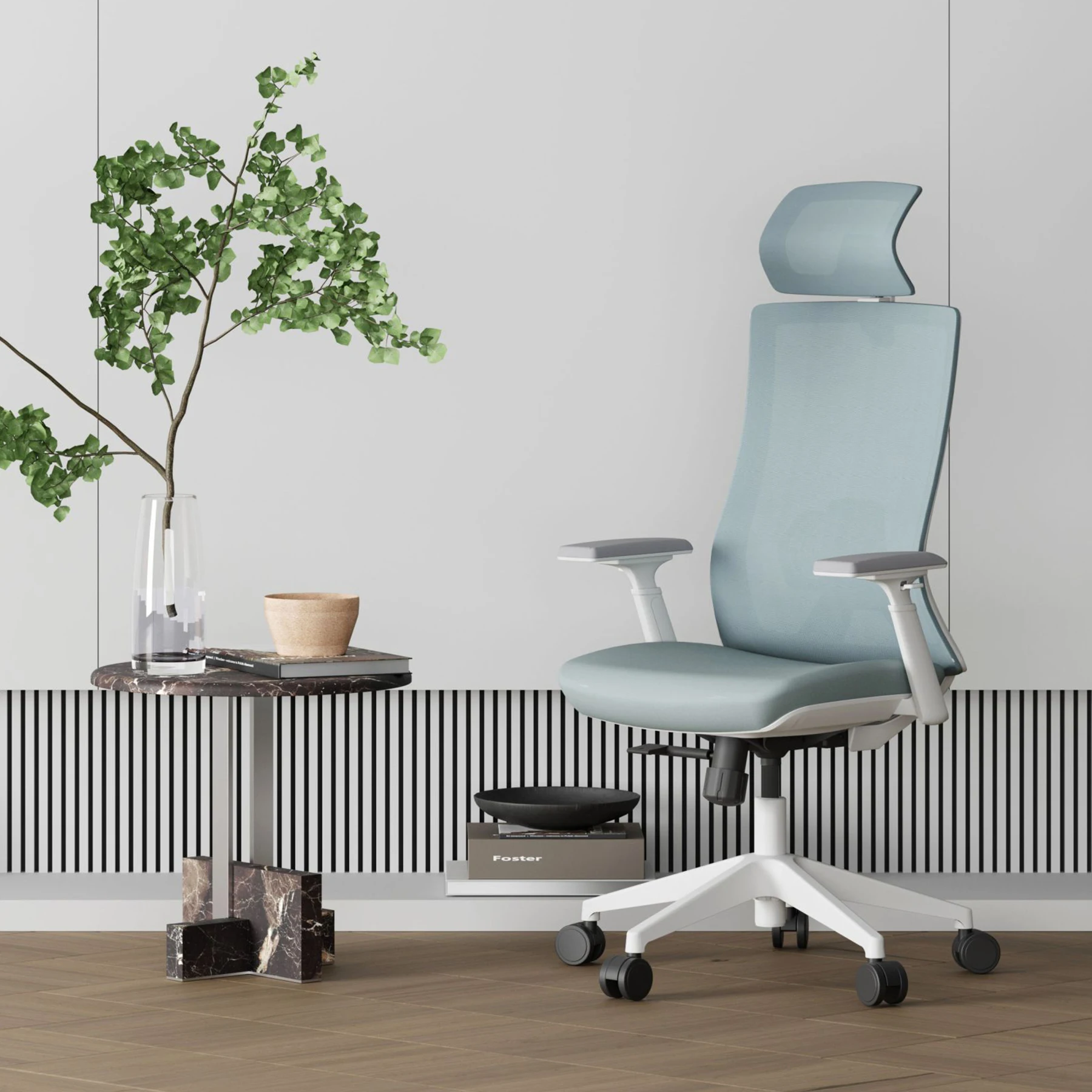 modern mesh back foshan high end modern comfortable swivel from manufacturer adjustable armrest revolving ergonomic office chair(new)