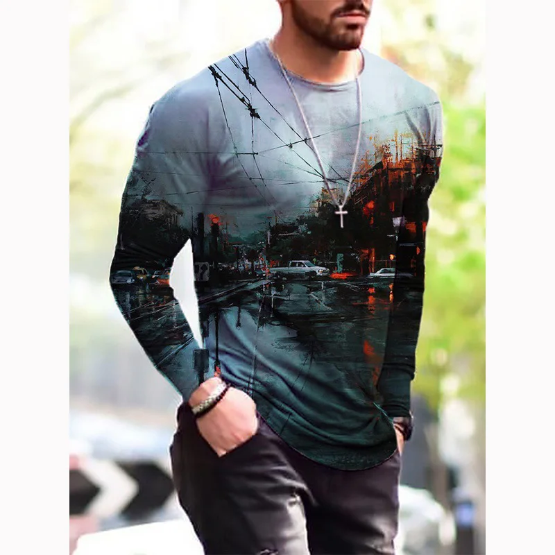 Wholesale tshirt designs black shirt man long sleeve t shirts