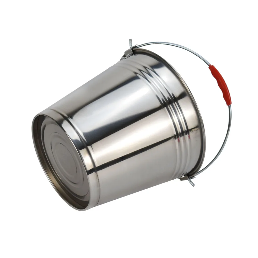 Custom LOGO Metal Bucket Stainless Steel Water ice Bucket With Handle