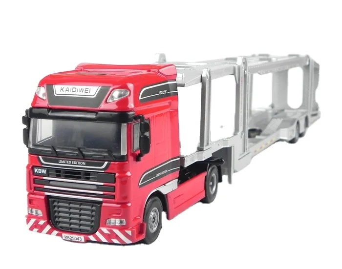 Wholesale 1/50  Miniature Metal Transporter Truck Model Car Diecast Toy Vehicles