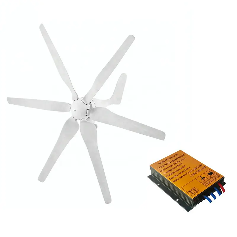 Hot Sale Factory Direct Price 500w Wind Propeller Blades 12v 24v Wind Turbine 500w 12 V 24 Volt Horizontal Wind Generator
