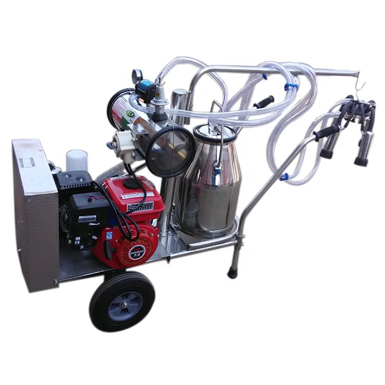 High quality the cow sheep with electric pulse milking machine